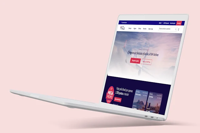 New home screen for LATAM Pass system, showcasing the benefits of the fidelity program.